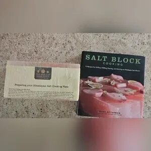 no brand | Kitchen | Salt Block And Cookbook | Poshmark